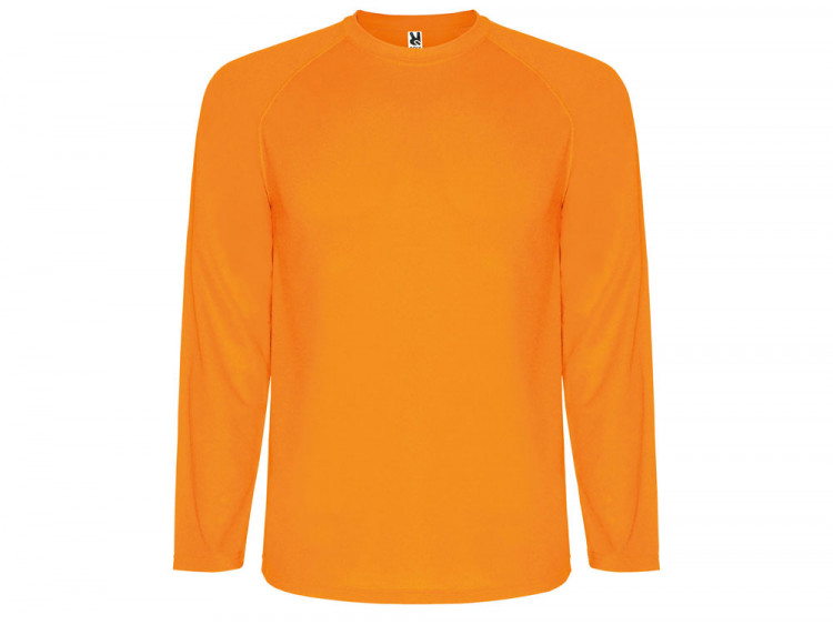 Футболка Montecarlo  мужская с длинным рукавом, неоновый оранжевый