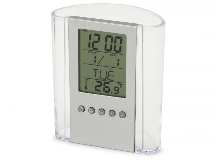 Подставка Минута, прозрачный/серебристый