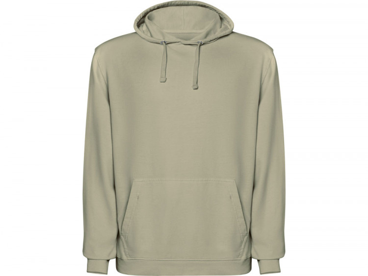 Толстовка с капюшоном KENIA унисекс, светлый хаки выстиранный