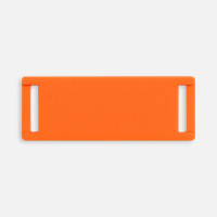 Лейбл из ПВХ Kova, оранжевый неон