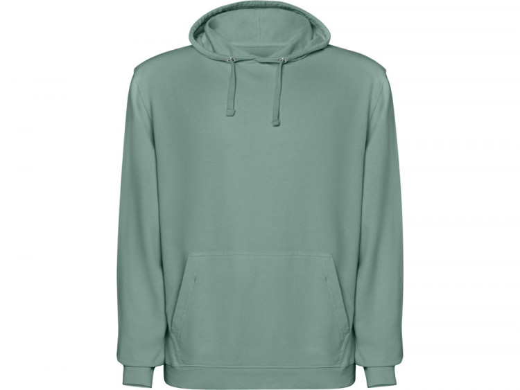 Толстовка с капюшоном KENIA унисекс, сине-зеленый выстиранный