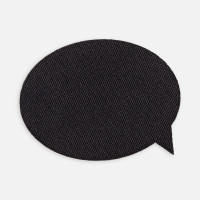 Наклейка тканевая Lunga Bubble, M, черная