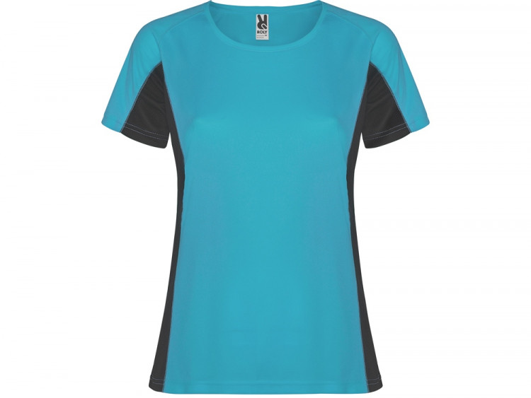 Футболка Shanghai женская, бирюзовый/графитовый