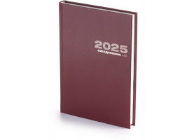 Ежедневник А5 датированный Бумвинил 2025, бордовый