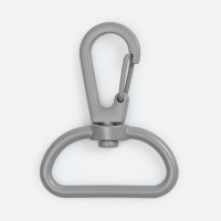 Застежка-карабин Snap Hook, L, серая