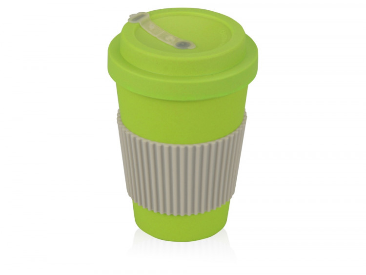 Термокружка Muffin из натуральных волокон, зеленое яблоко