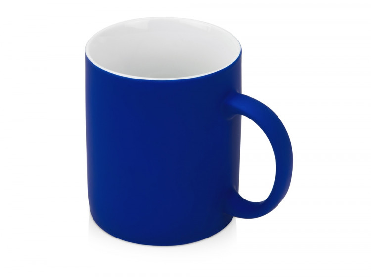 Кружка с покрытием soft-touch Barrel of a Gum, синий (Р)