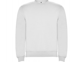 Свитшот с начесом Clasica унисекс, белый