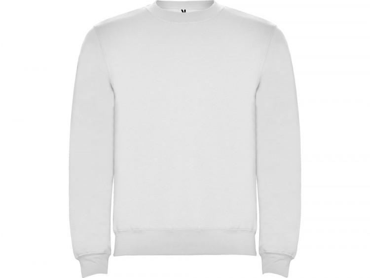 Свитшот с начесом Clasica унисекс, белый