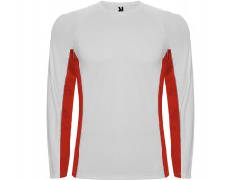 Футболка Shanghai  мужская с длинным рукавом, белый/красный