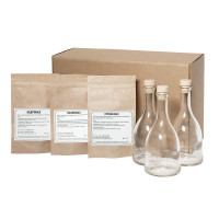 Набор "Сам себе сомелье" для приготовления  авторских напитков Кедровая, Малиновая, Клюквенная настойки