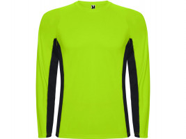 Футболка Shanghai  мужская с длинным рукавом, неоновый зеленый/черный