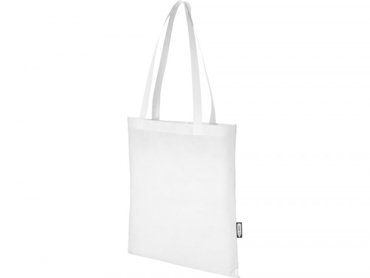 Zeus эко-сумка из нетканого материала, переработанного по стандарту GRS, объемом 6л - Белый