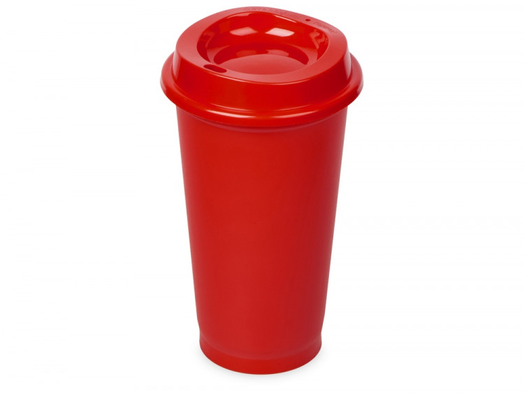 Стакан-тамблер SipGo, 400мл, красный 185С