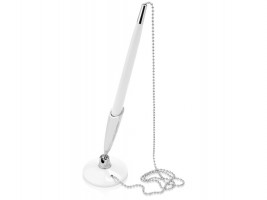 Ручка шариковая на подставке Холд, белый