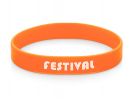 Силиконовый браслет Forest 202*12 мм, оранжевый