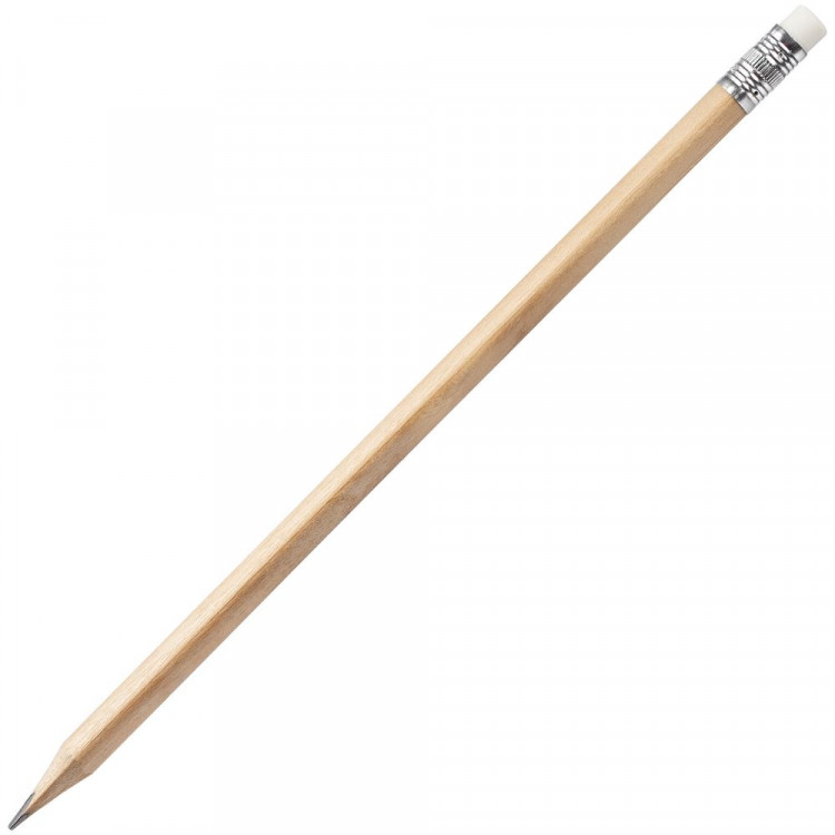 Карандаш простой Triangle с ластиком, неокрашенный