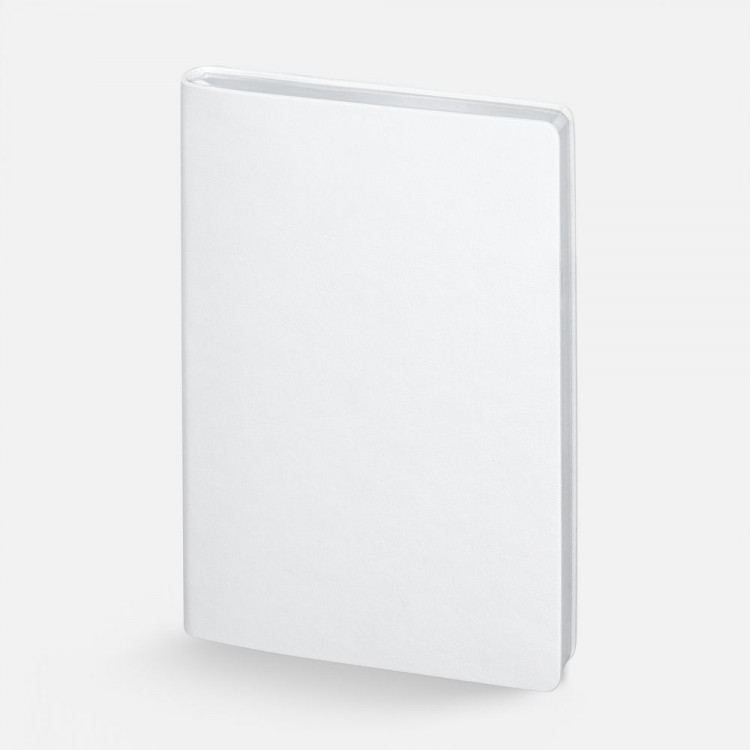 Ежедневник Nebraska Flex, недатированный, белый с серебристым