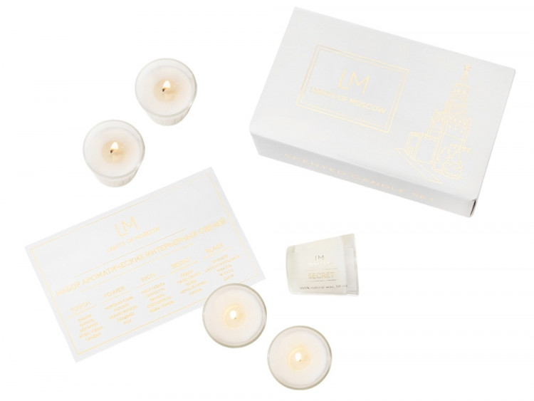 Набор ароматических свечей, 5*50 мл