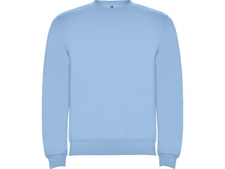 Свитшот с начесом Clasica унисекс, небесно-голубой
