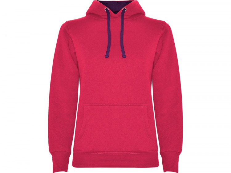 Толстовка с капюшоном Urban женская, фуксия/фиолетовый