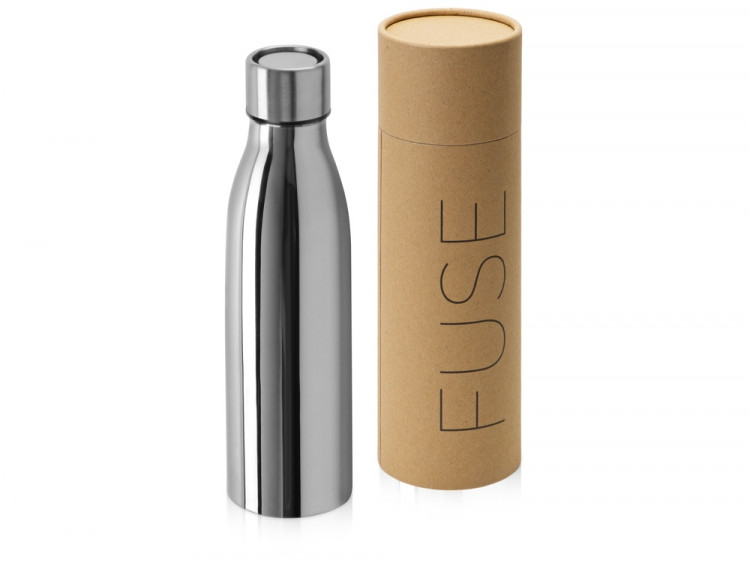 Вакуумная герметичная термобутылка Fuse с 360 крышкой, тубус, серебристый, 500 мл