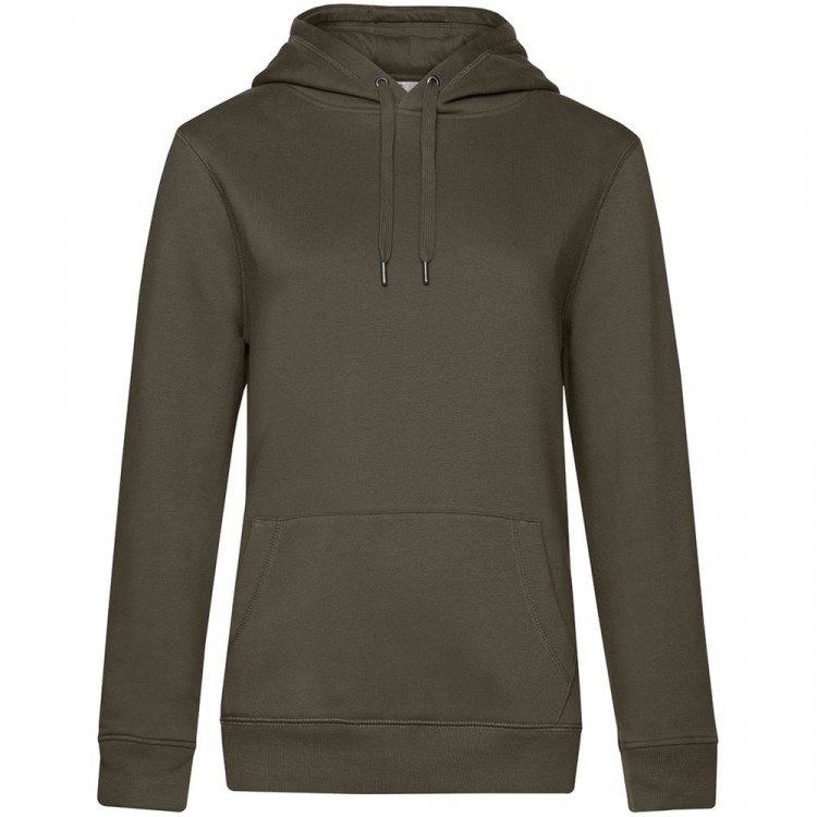 Толстовка с капюшоном женская Queen, хаки