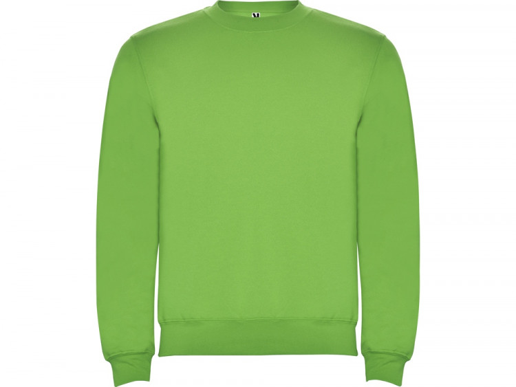 Свитшот с начесом Clasica унисекс, зеленое яблоко