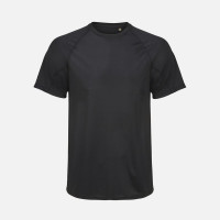 Футболка спортивная унисекс Vortex, черная