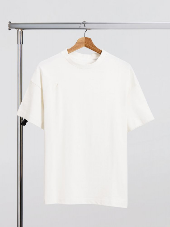 Футболка оверсайз унисекс Sinkopa, молочно-белая