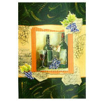 Открытка поздравительная "Вино"