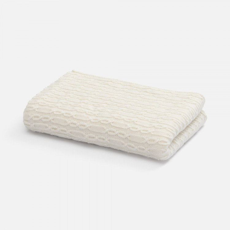 Плед Knitline, белый (молочный)