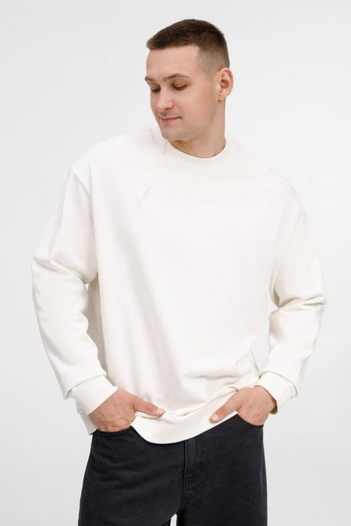 Свитшот унисекс Sinkopa, молочно-белый