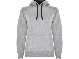 Толстовка с капюшоном Urban женская, серый/черный