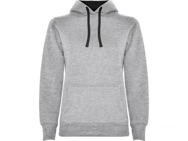 Толстовка с капюшоном Urban женская, серый/черный