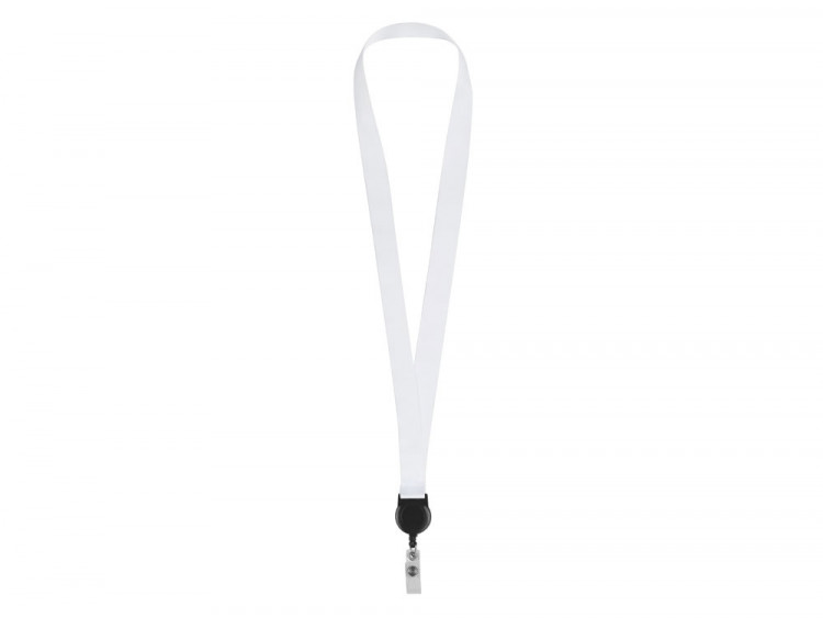 Ланъярд 2 см с ретрактором, черный