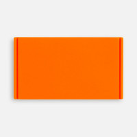 Лейбл из ПВХ Dzeta, M, оранжевый неон