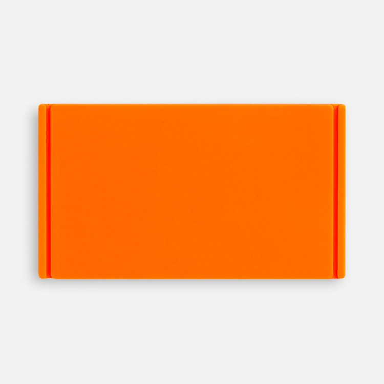 Лейбл из ПВХ Dzeta, M, оранжевый неон