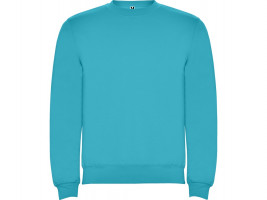 Свитшот с начесом Clasica унисекс, бирюзовый