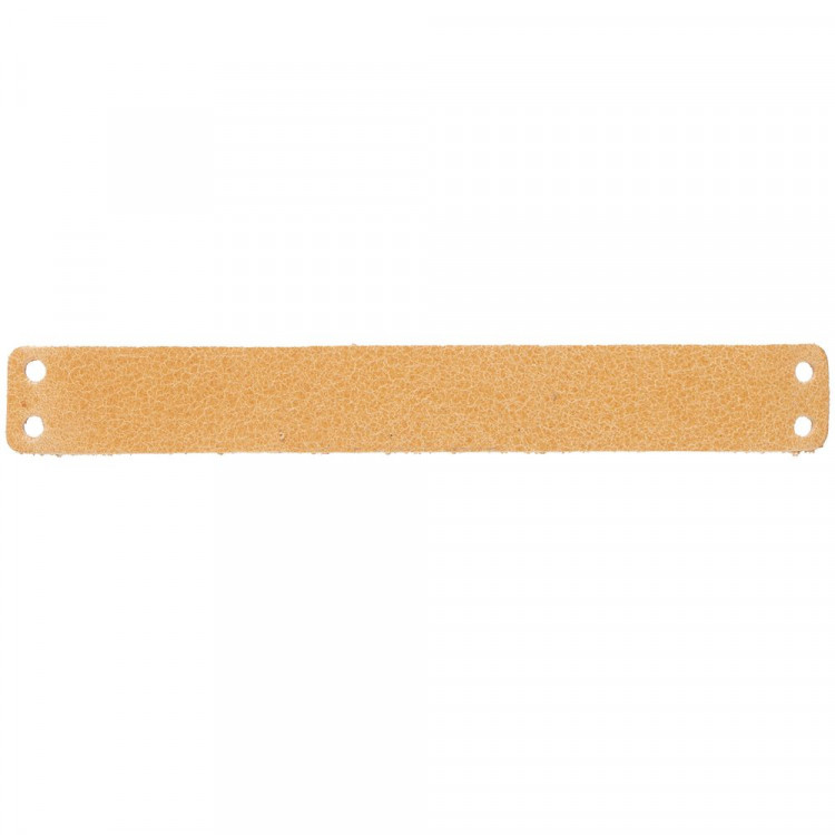 Лейбл кожаный Gimel, S, бежевый