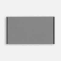 Лейбл из ПВХ Dzeta, M, серый