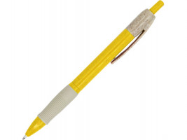 Ручка шариковая HANA из пшеничного волокна, бежевый/желтый