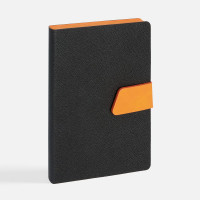 Ежедневник Boom, недатированный, черный с оранжевым