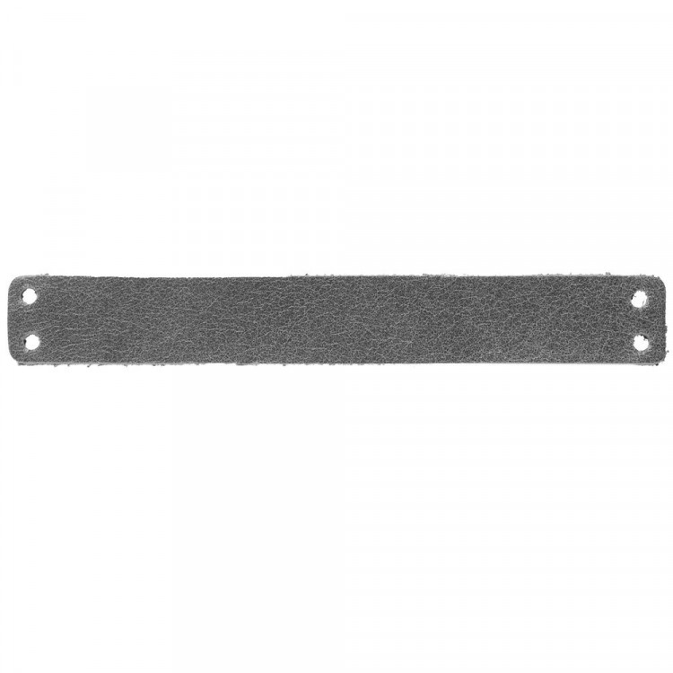 Лейбл кожаный Gimel, S, серый