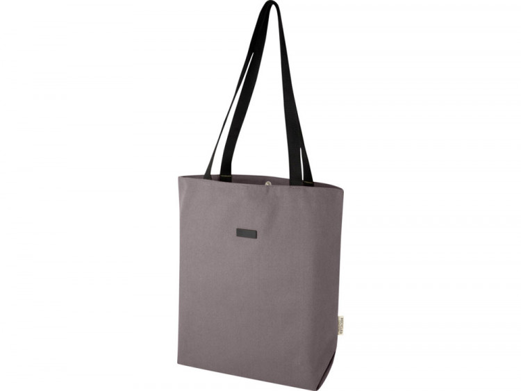 Универсальная эко-сумка Joey из холста, объемом 14 л, серый