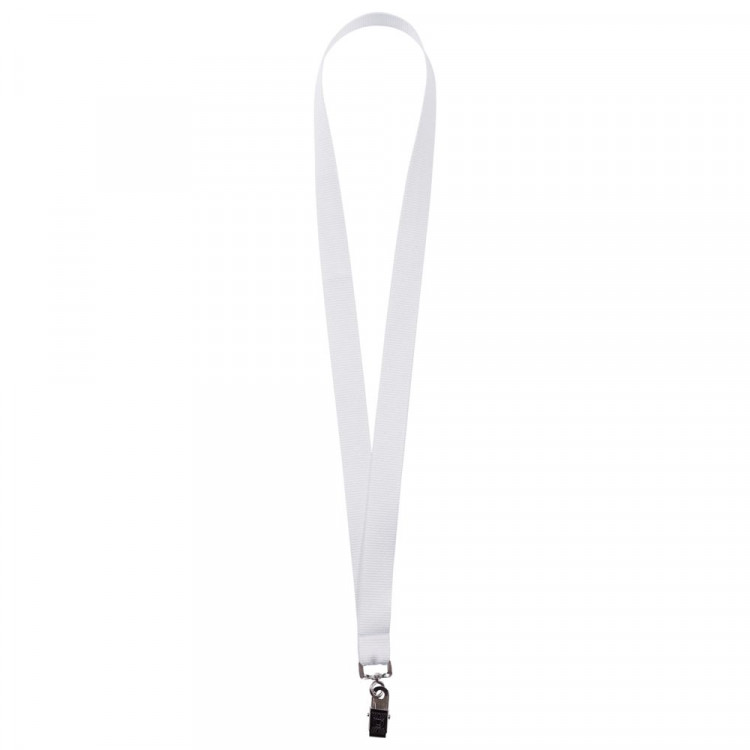 Лента для бейджа Neckband, белая