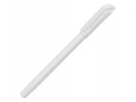 Ручка шариковая пластиковая Delta из переработанных контейнеров, белая