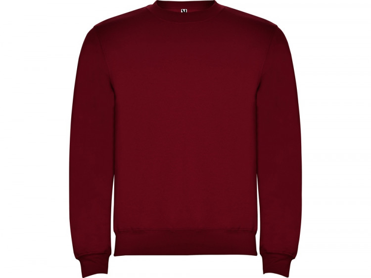 Свитшот с начесом Clasica унисекс, гранатовый