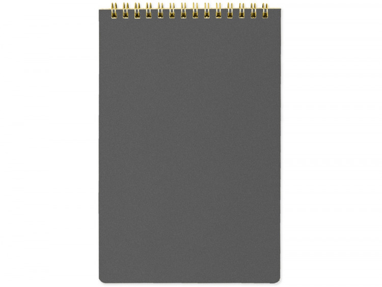 Блокнот А5 на гребне Pragmatic 60 листов в линейку, серый
