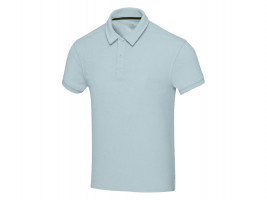 Рубашка поло унисекс Akoya из переработанного махрового материала - Cloud Blue